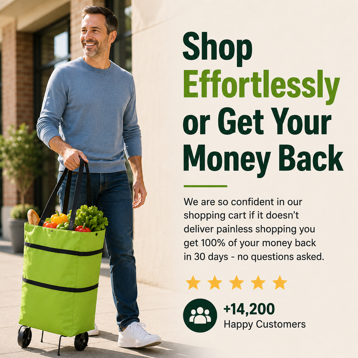 FEELBETTR Premium Foldable Shopping Bag