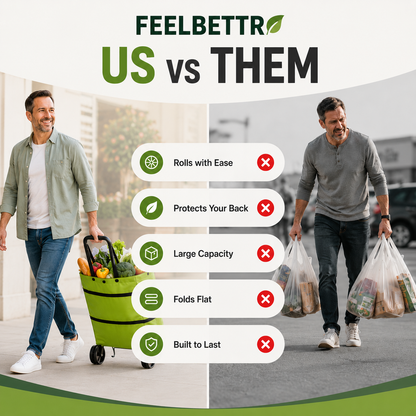 FEELBETTR Premium Foldable Shopping Bag