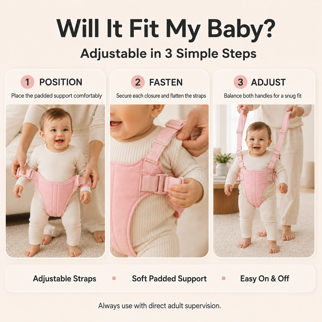 FEELBETTR Premium Baby Walking Harness
