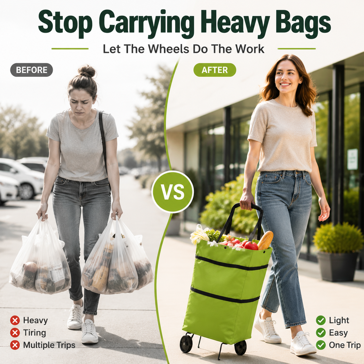 FEELBETTR Premium Foldable Shopping Bag