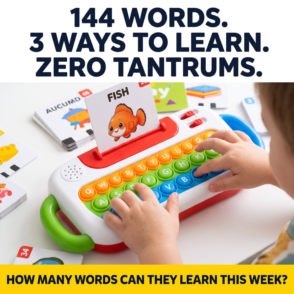 FEELBETTR Talking Flash Cards Keyboard