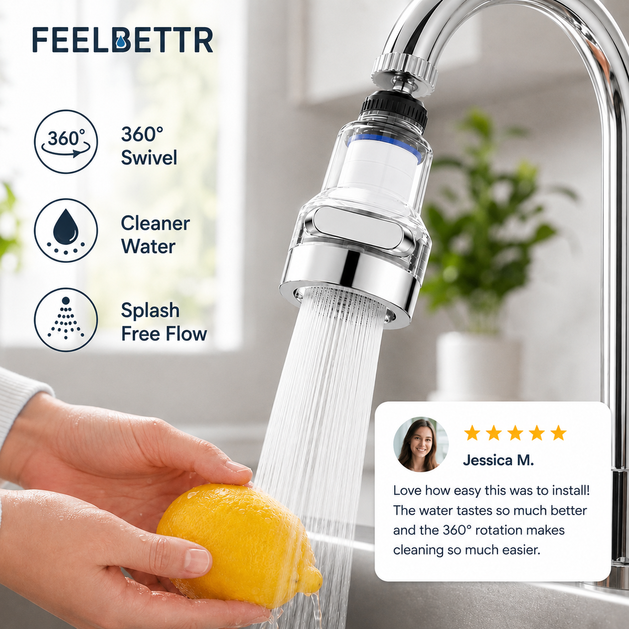 FEELBETTR Premium Faucet Filter