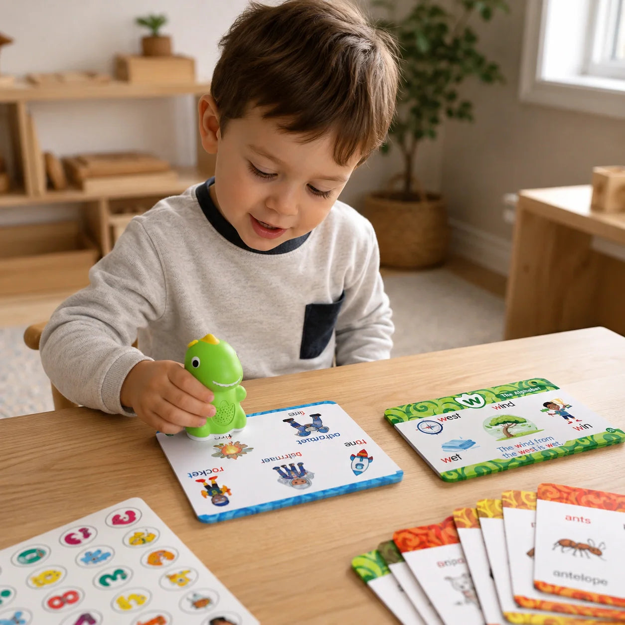 FEELBETTR Dinosaur Talking Flash Cards