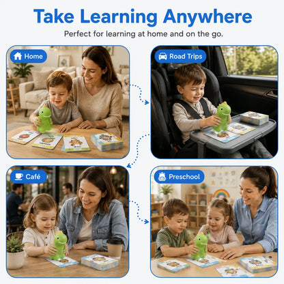 FEELBETTR Dinosaur Talking Flash Cards