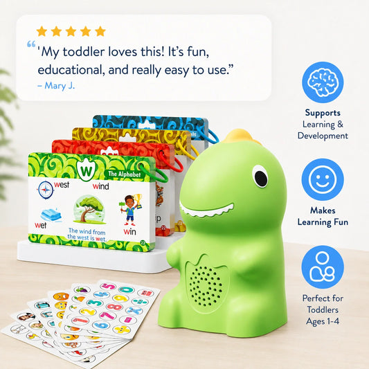 FEELBETTR Dinosaur Talking Flash Cards